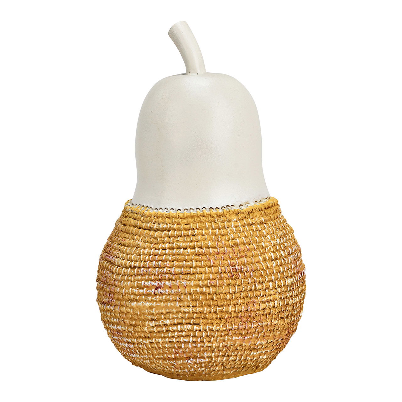 Decorative pear made of poly white (W/H/D) 12x21x12cm Decorative pear made of poly white (W/H/D) 12x21x12cm