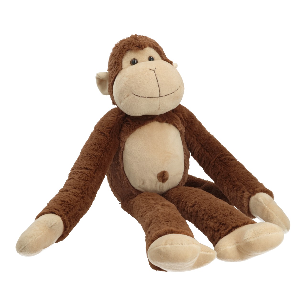 Scimmia di peluche marrone (L/A/P) 20x60x28 cm Plushie, Toy, Monkey, Brown, Soft
