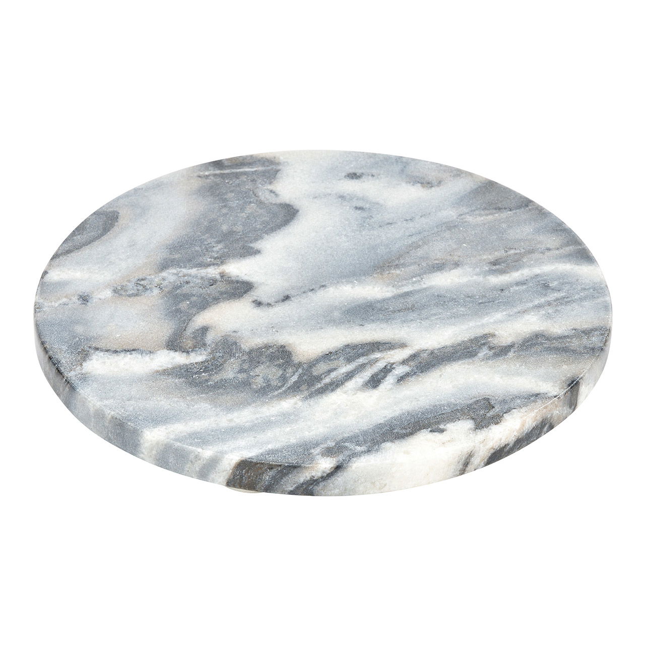 Tagliere in marmo. Grigio/nero (L/A/D) 20x2x20cm Tagliere in marmo. Grigio/nero (L/A/D) 20x2x20cm