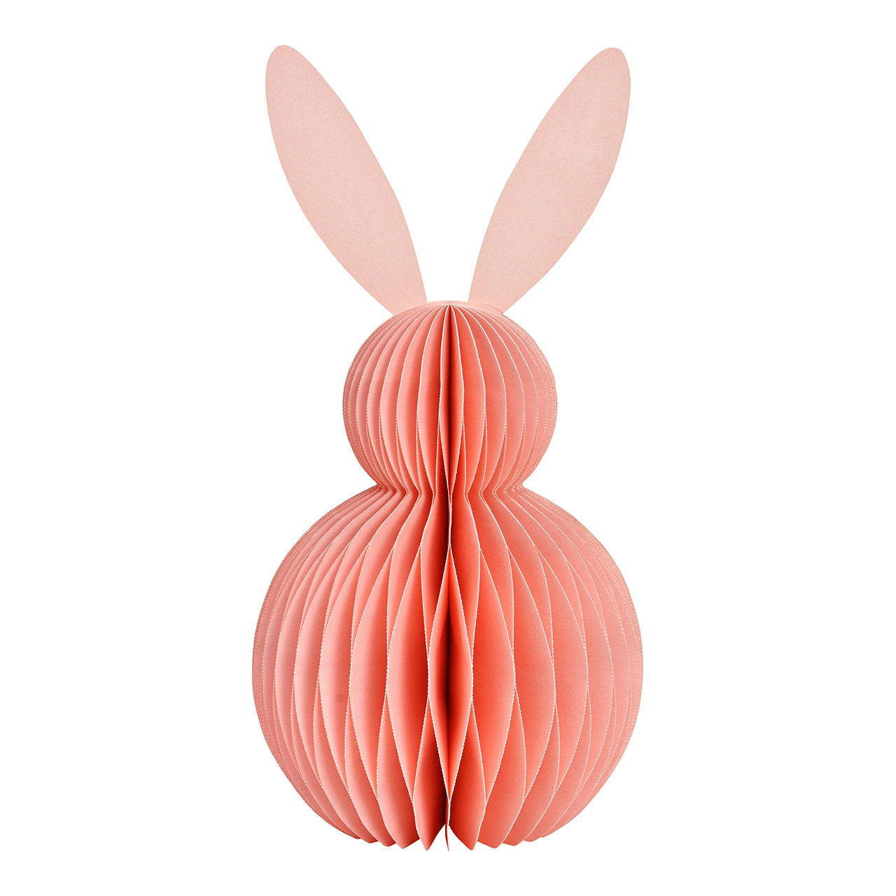 Honeycomb Hase aus Papier/Pappe rosa (B/H/T) 16x30x16cm Honeycomb Hase aus Papier/Pappe rosa (B/H/T) 16x30x16cm