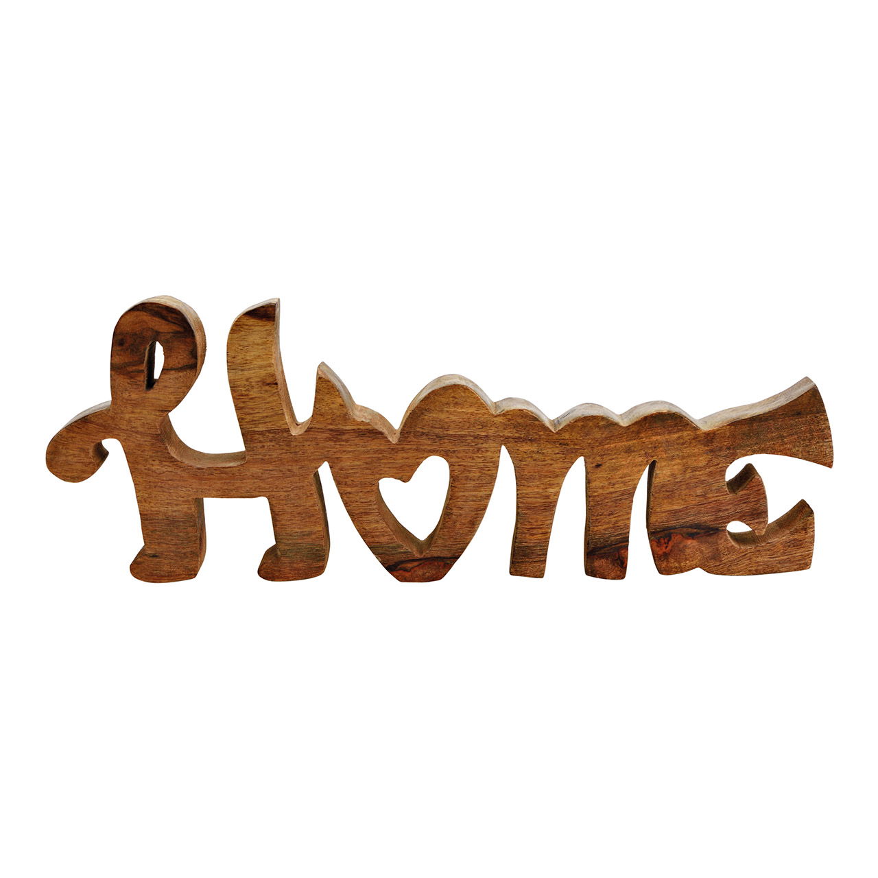 Lettering, Home, made of mango wood Brown (W/H/D) 40x14x3cm