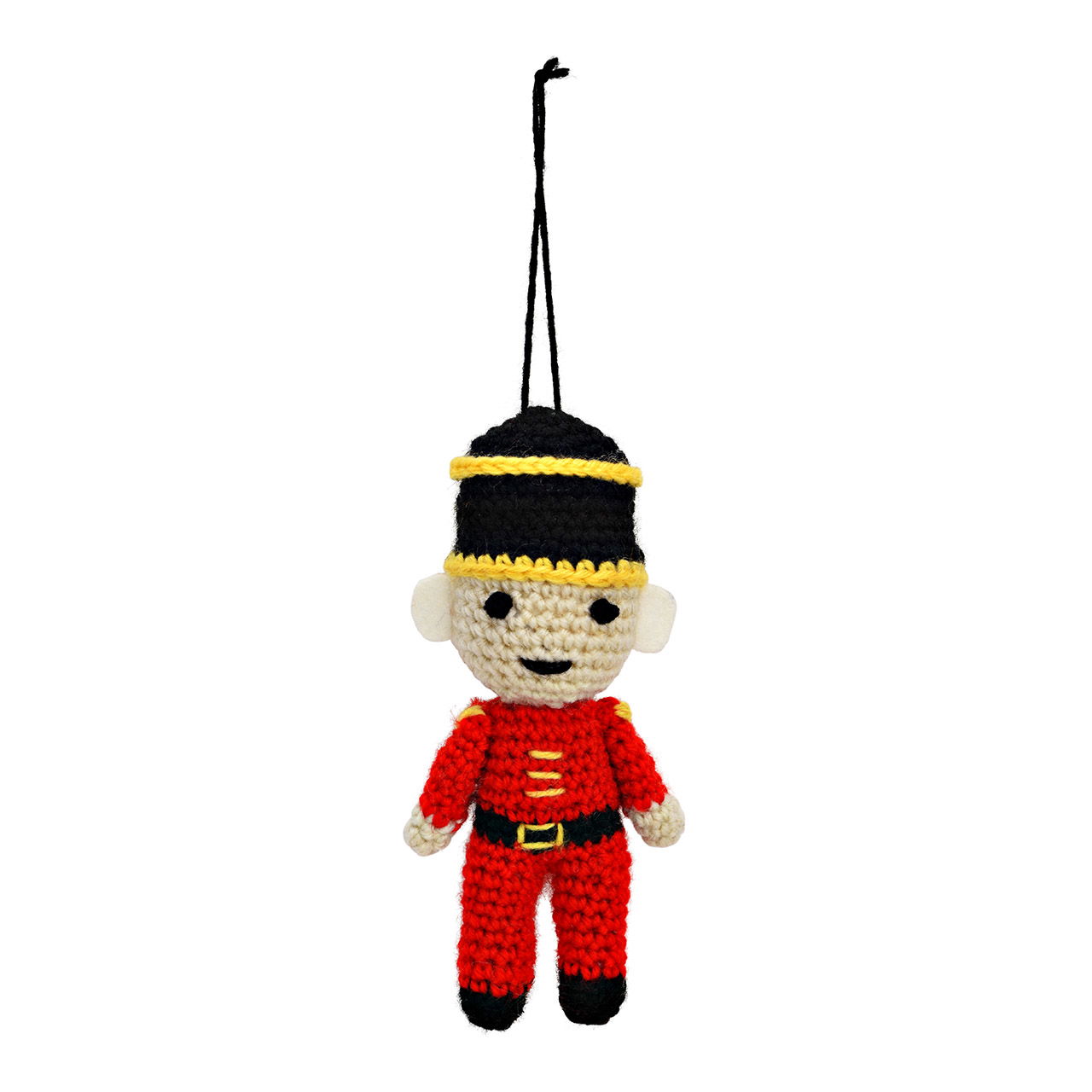 Hänger Soldat aus Textil, Rot/Schwarz/Gelb (B/H/T) 6x12x4cm Hänger Soldat aus Textil, Rot/Schwarz/Gelb (B/H/T) 6x12x4cm