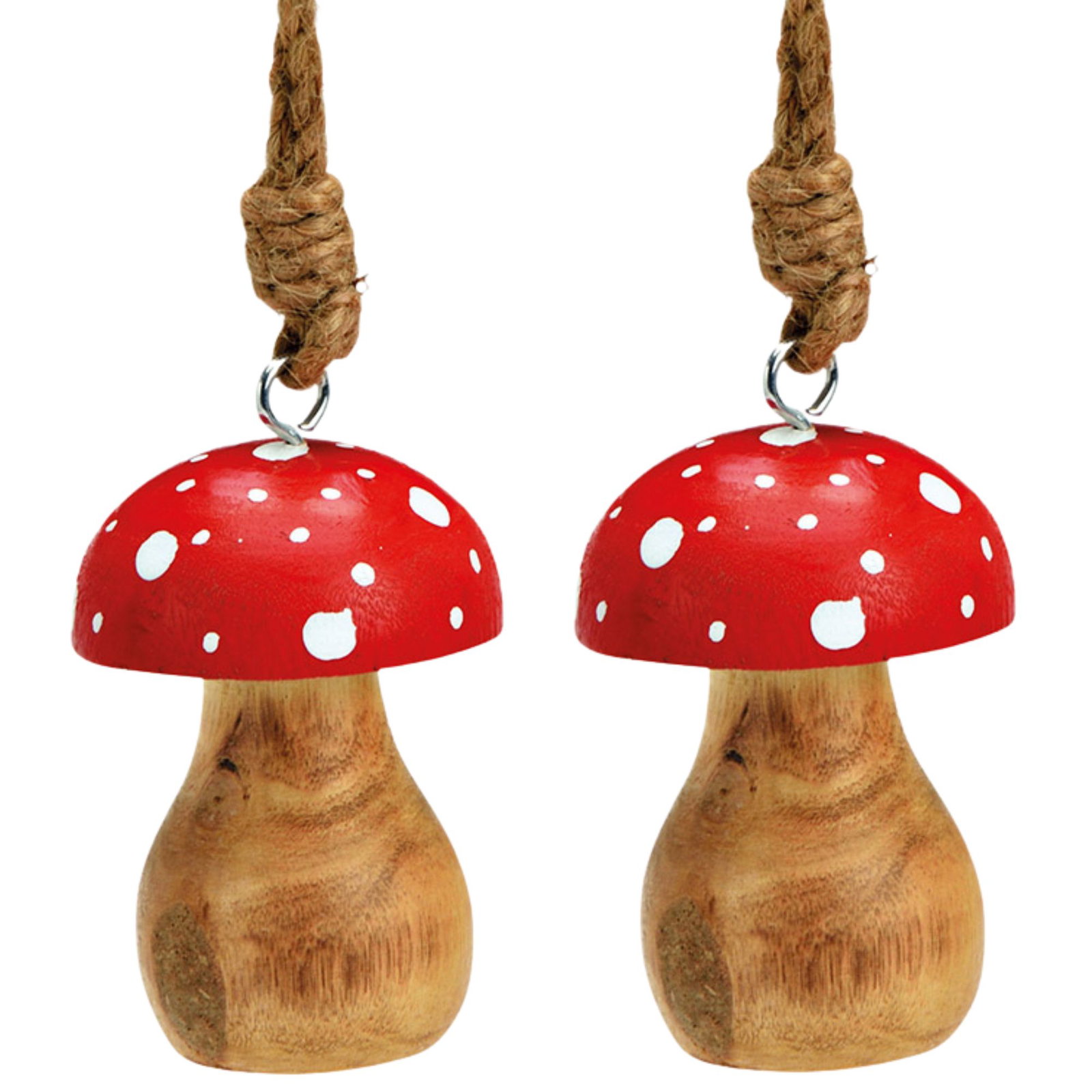 Suspension champignon en bois de manguier rouge 2 fois, (L/H/P) 5x7x5cm Zubehor, Ohrring, Schmuck, Pilz, Pflanze, Zubehör, Ohrring, Schmuck, Pilz, Pflanze