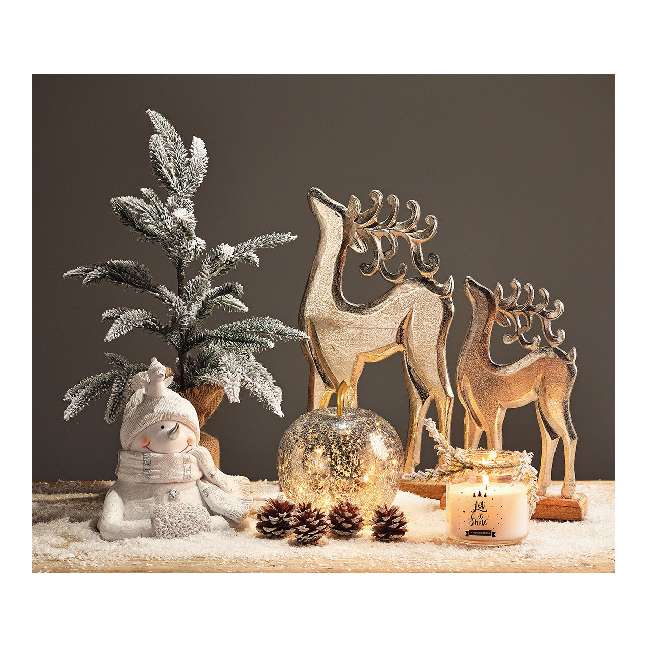 Deko Apfel aus Glas mit Licht 20er LED & Timer, Silber, Ø 16x17 cm Deko Apfel aus Glas mit Licht 20er LED & Timer, Silber, Ø 16x17 cm