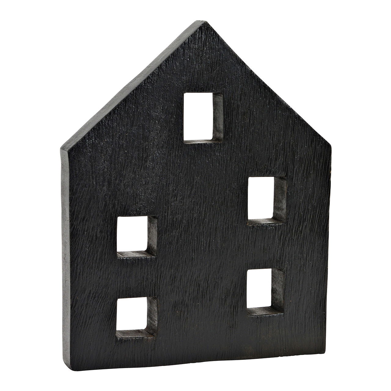 Casa in legno di mango nero (L/H/D) 20x25x3cm Casa in legno di mango nero (L/H/D) 20x25x3cm