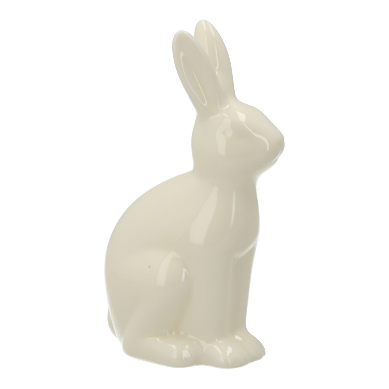Hase, Dekoration, Weiß, Keramik, Sitzend