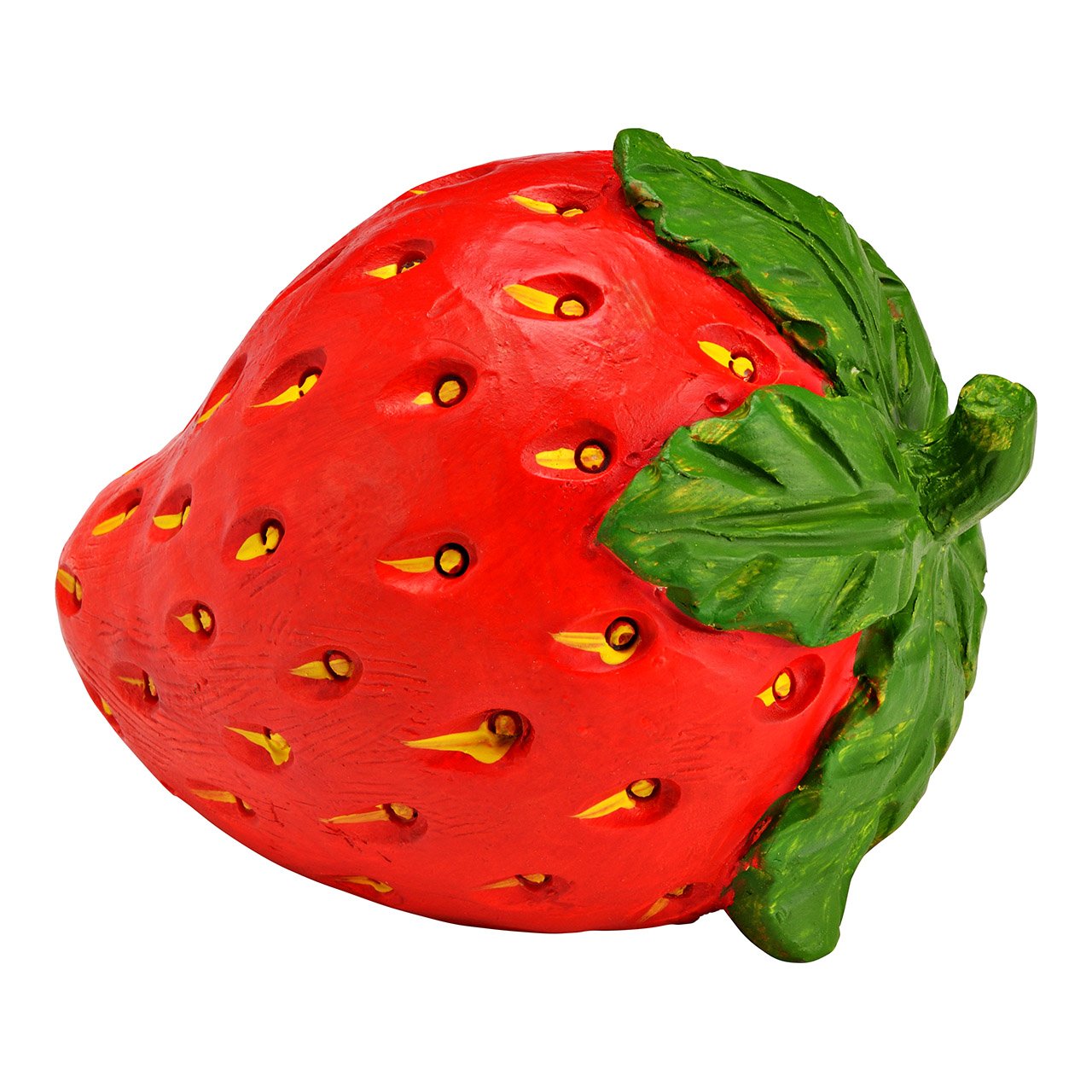 Figur Erdbeere aus Poly, Rot (B/H/T) 13x10x10cm
