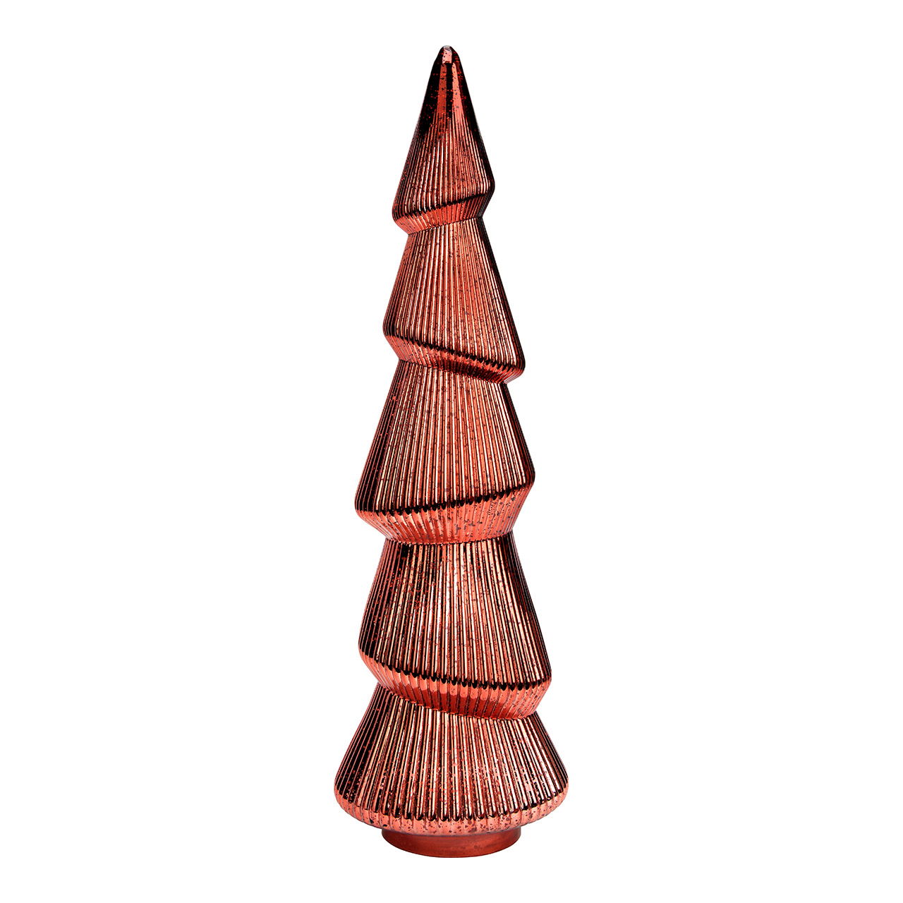 Árbol de Navidad de cristal, rojo (A/A/P) 17x54x17cm