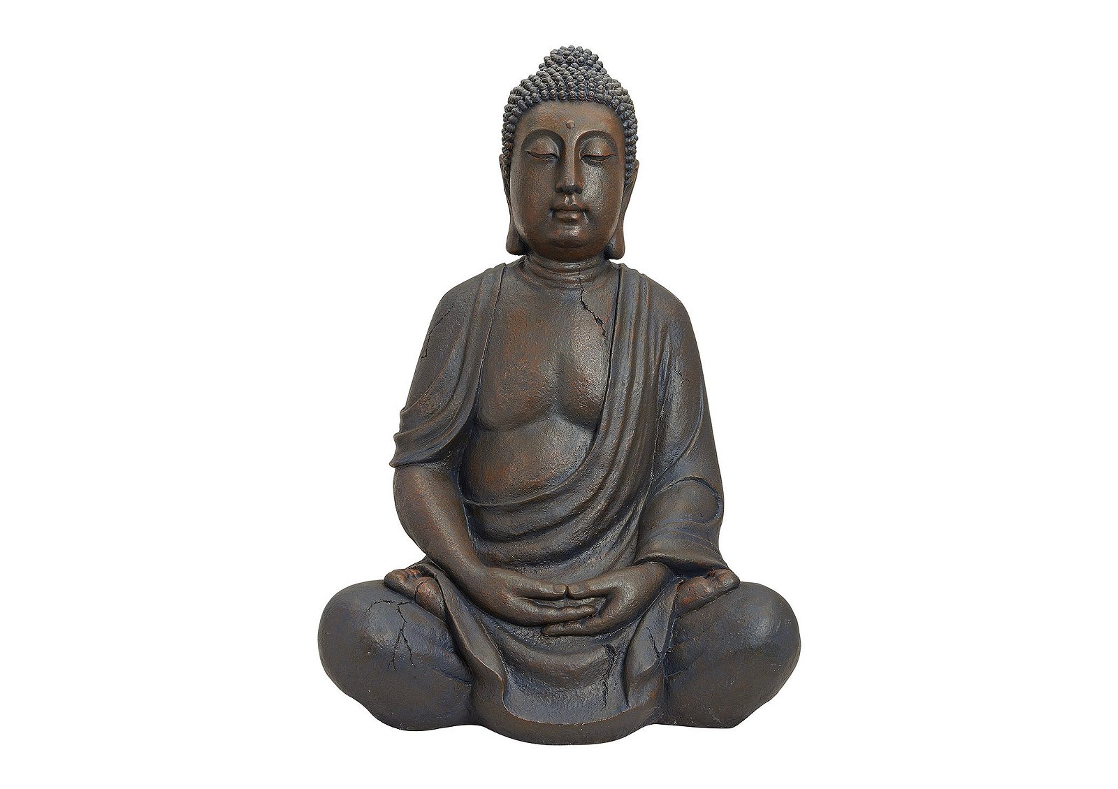 Bouddha en poly, L70 x P51 x H100 cm