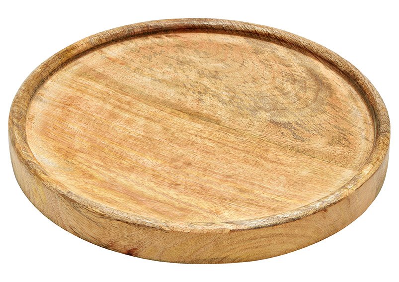 Mango wood tray natural (W/H/D) 30x4x30cm 