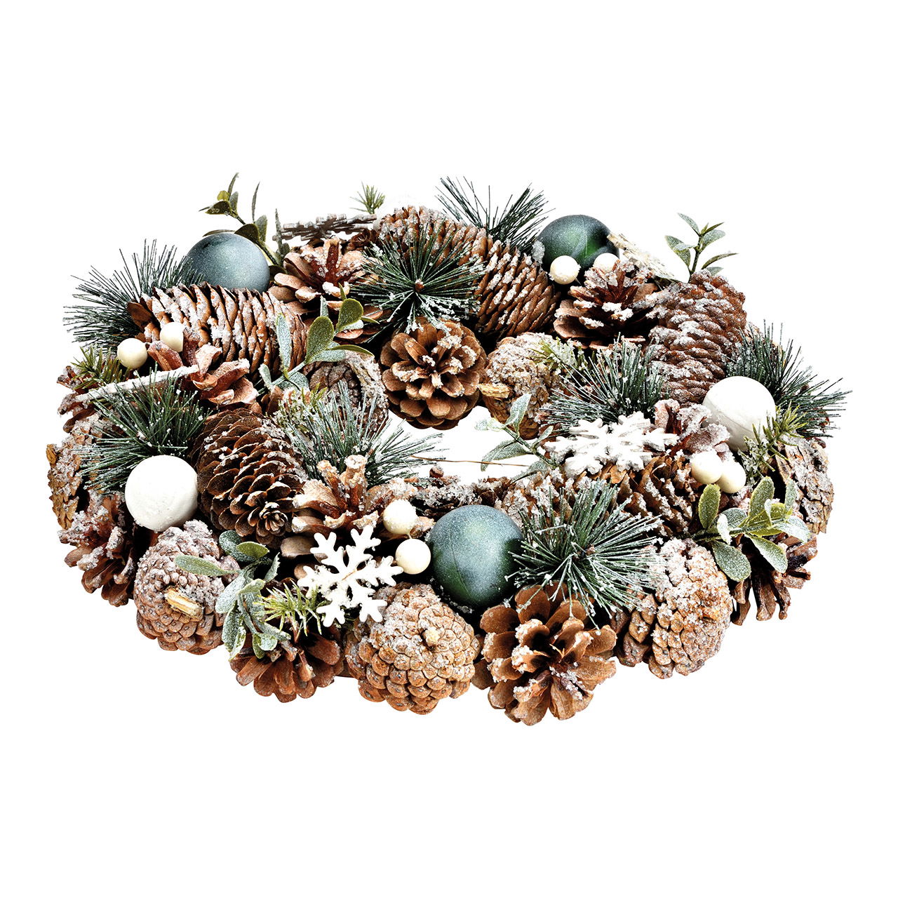 Weihnachtskranz aus Holz, Natur (B/H/T) 33x33x8cm Weihnachtskranz aus Holz, Natur (B/H/T) 33x33x8cm