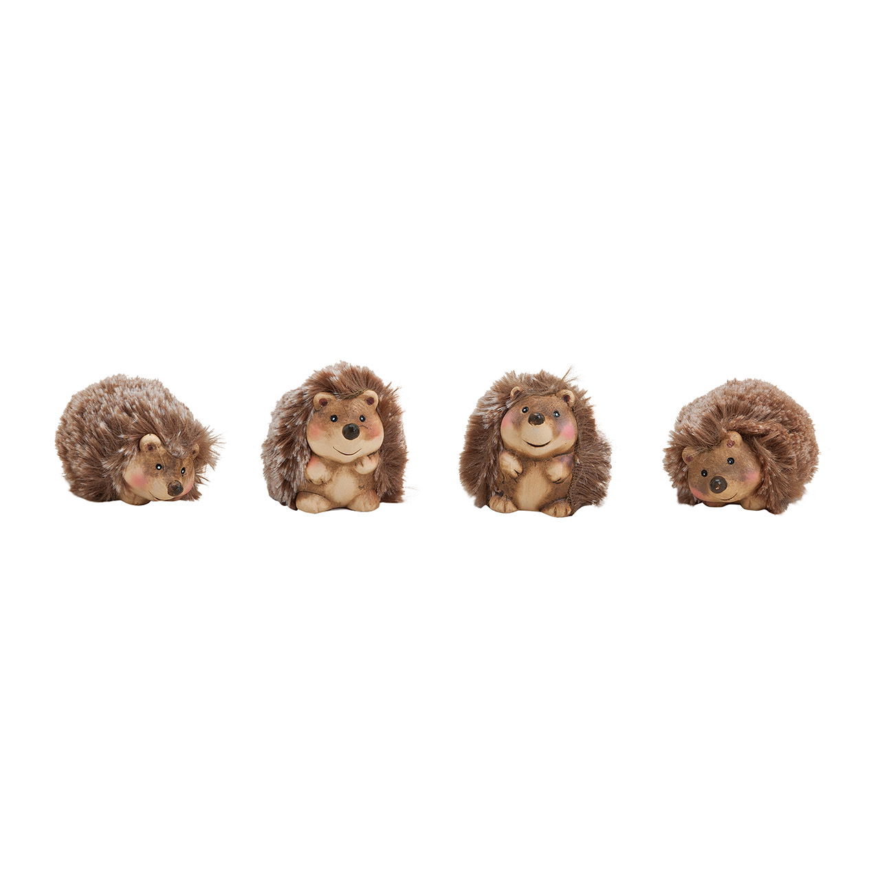 Igel aus Ton/Kunstfell, sortiert, Braun (B/H/T) 5x5x4cm Igel aus Ton/Kunstfell, sortiert, Braun (B/H/T) 5x5x4cm