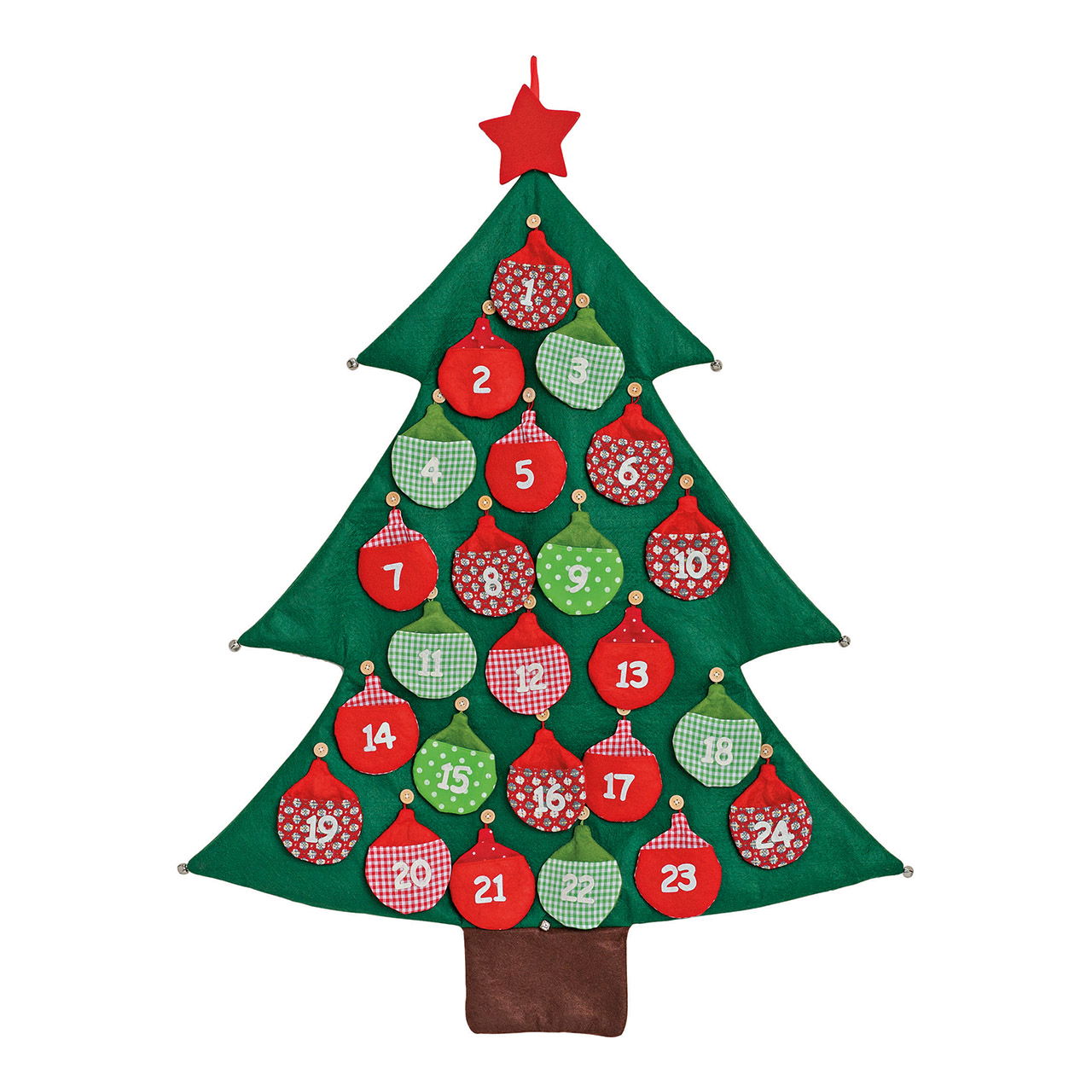 Advent calendar Christmas tree made of felt (W/H) 73x95cm