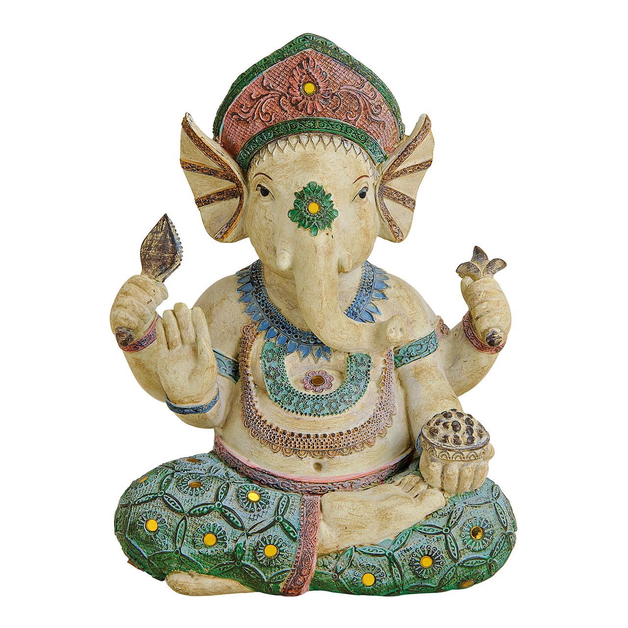 Ganesha aus Poly Bunt (B/H/T) 17x23x11cm Ganesha aus Poly Bunt (B/H/T) 17x23x11cm