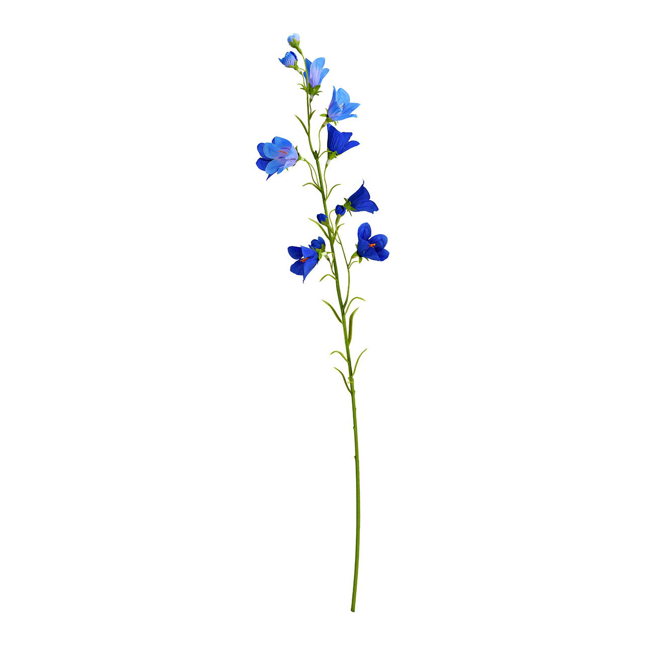 Artificial bellflower made of plastic, blue (H) 65cm