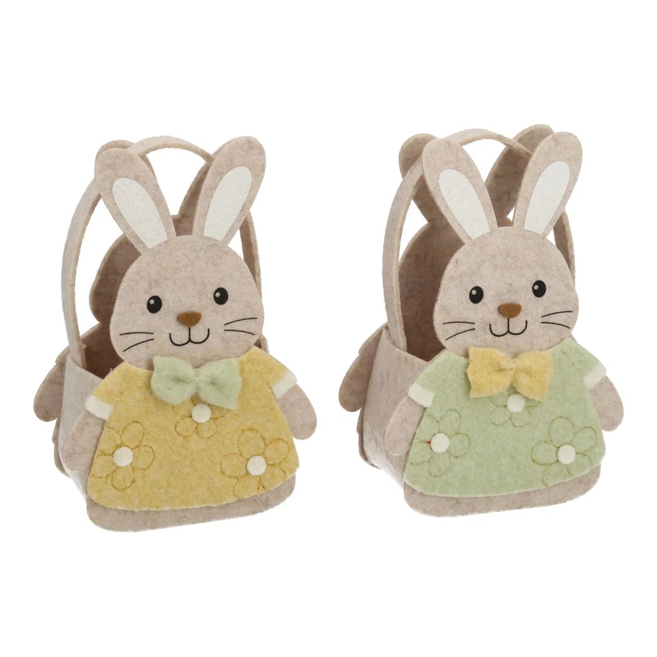 Osterhasen-Backschuhe, Filzschuhe, Kinderzimmer-Dekor, Hase, Stoffschuhe