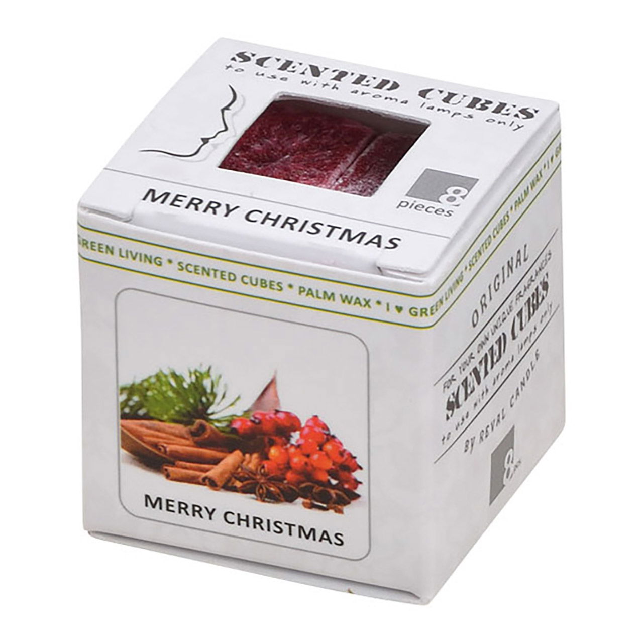 Duftwachs Weihnachten 24g aus Wachs Bunt 9-fach, (B/H/T) 4x4x4cm Kräuter, Pflanze, Kiste, Essen, Würzen