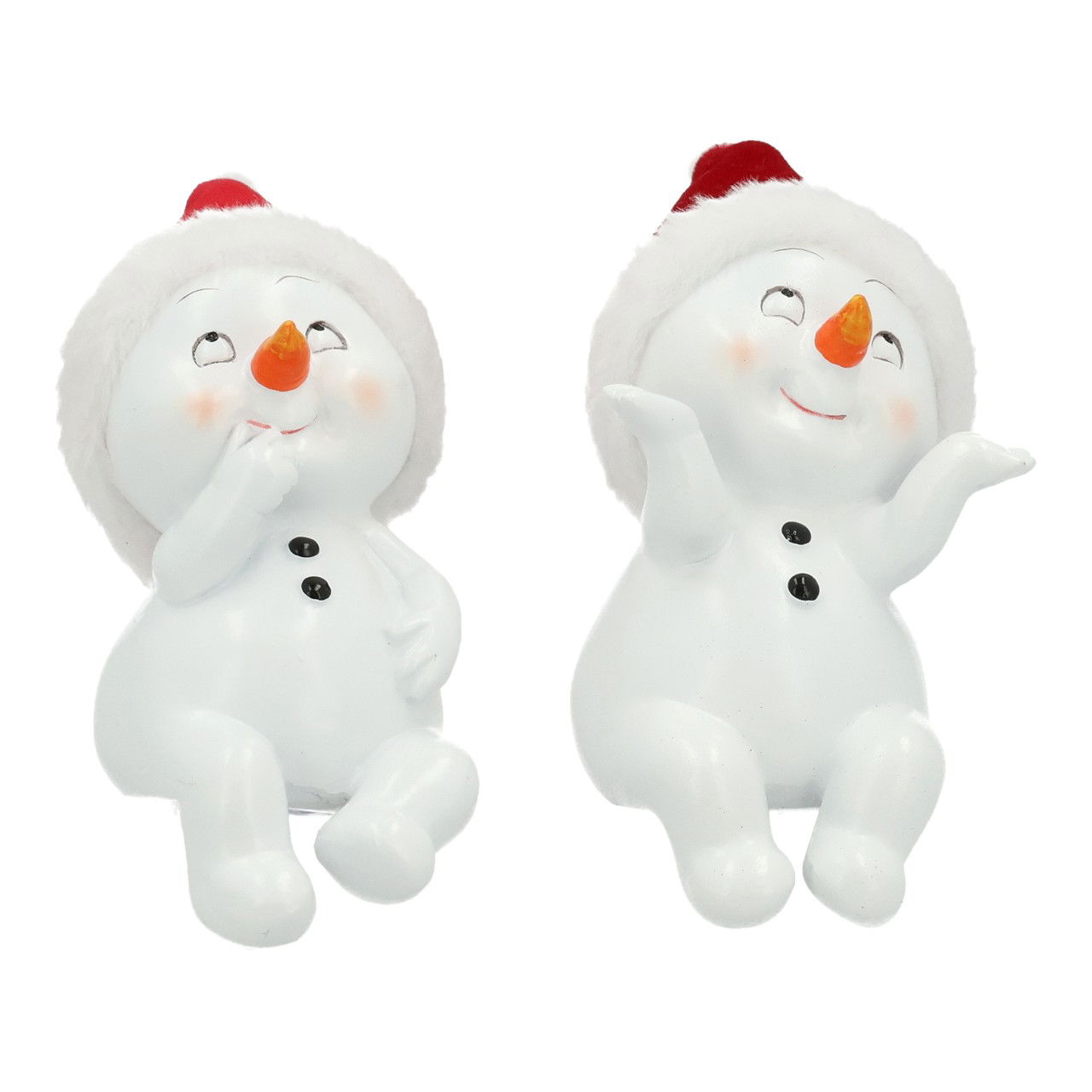 Schneemann, Figur, Dekoration, Kunststoff, Hochglanz