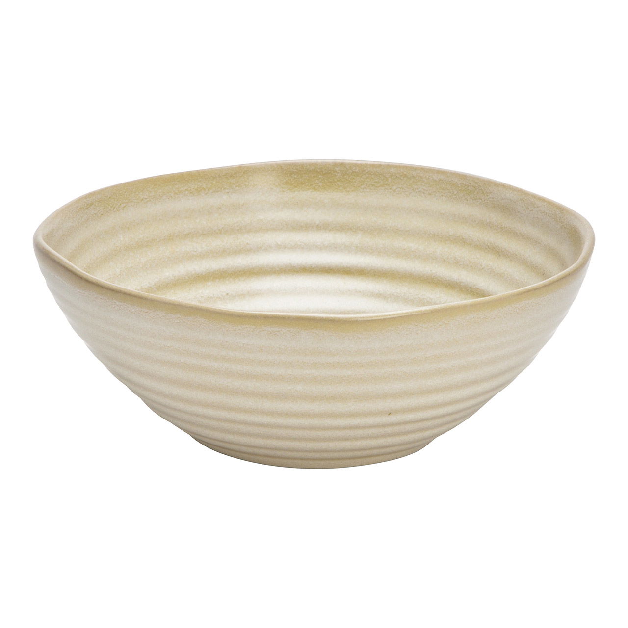 Earthenware bowl, cream (W/H/D) 16x6x16cm 625ml