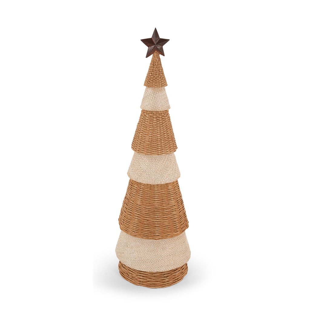 Deko-Baum zum Stellen, Polyresin, 13x13x40,5cm, 1  Stck, braun, @ Kegel, Kleidung, Hut