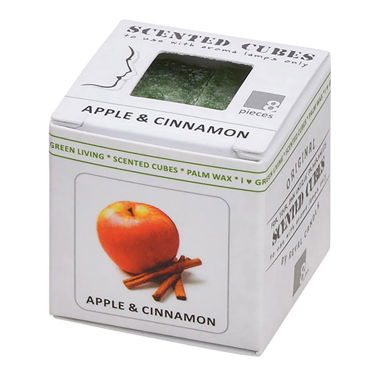 Duftwachs Weihnachten 24g aus Wachs Bunt 9-fach, (B/H/T) 4x4x4cm Apple, Obst, Pflanze, Produzieren, Kiste