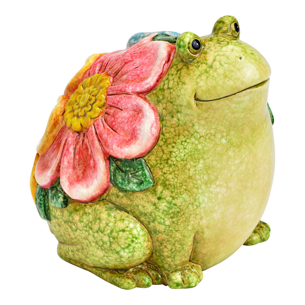 Grenouille en céramique, (L/H/P) 13x13x14cm