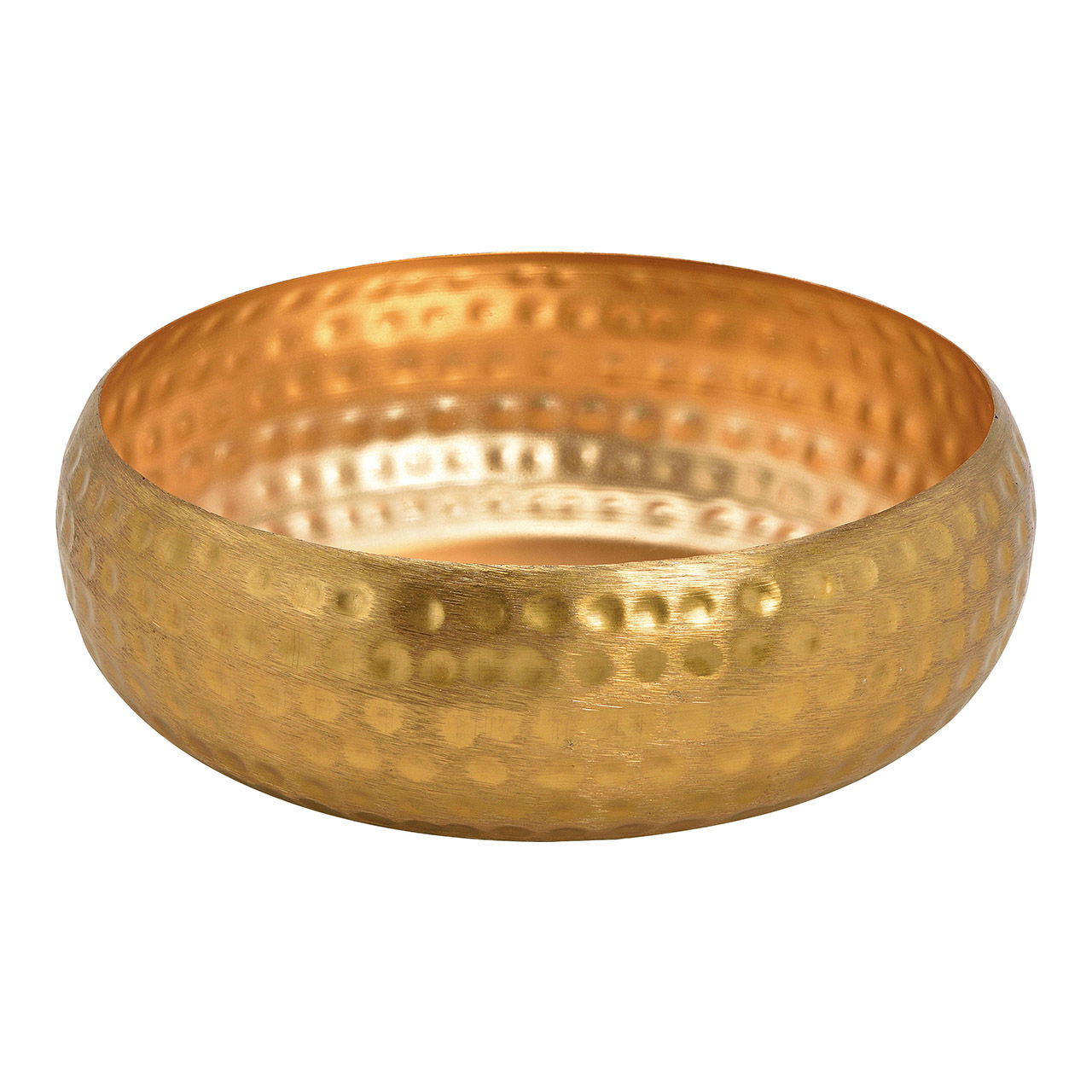 Decorative bowl made of metal gold (w / h / d) 24x8x24cm