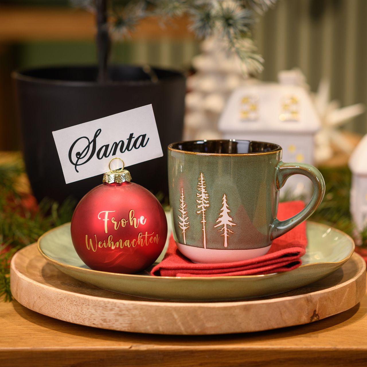 Assiette en faïence Vert (L/H/P) 26x2x26cm Porzellan, Töpferei, Mahlzeit, Teller, Gericht