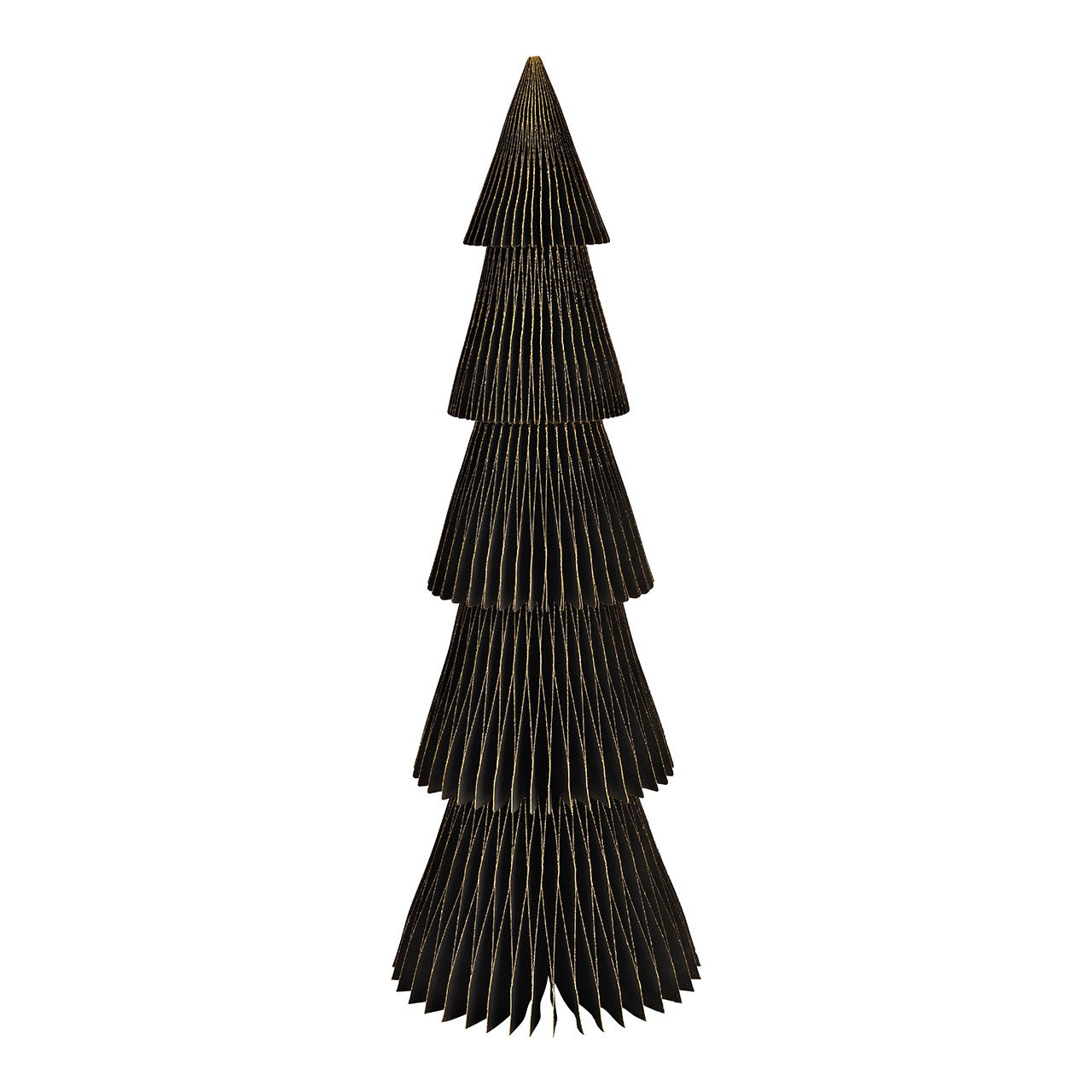 Aufsteller Tannenbaum Honeycomb mit Glitter aus Papier/Pappe (B/H/T) 20x60x20cm