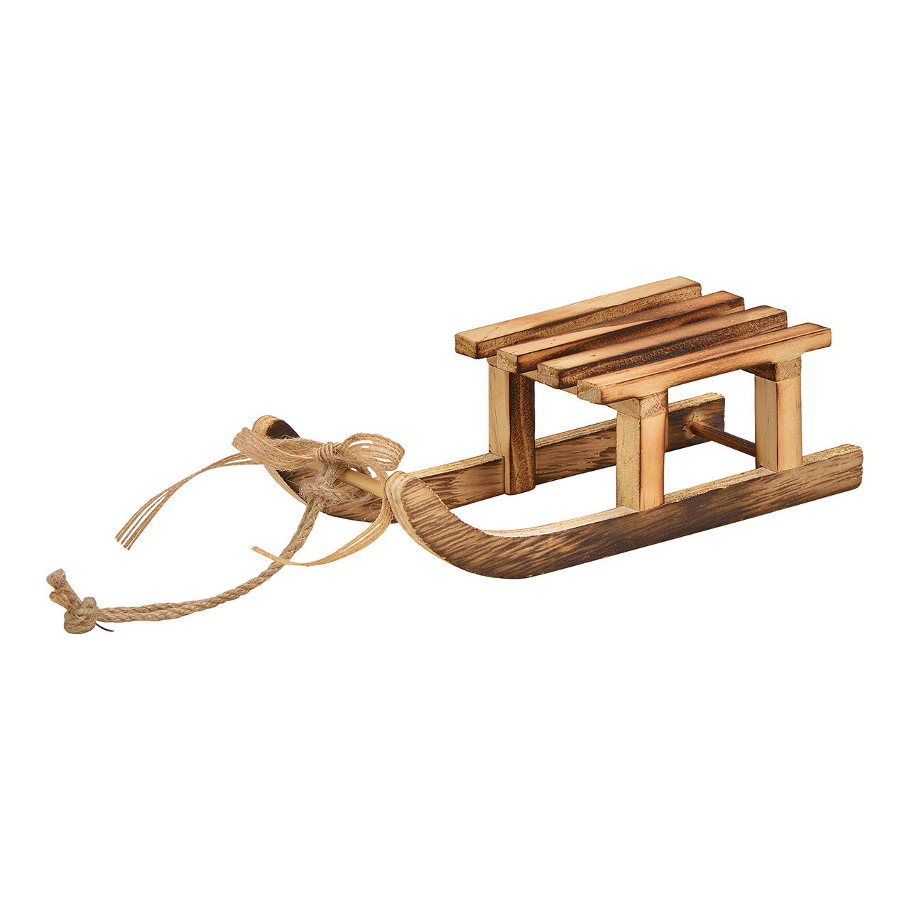 Schlitten aus Holz Braun (B/H/T) 20x6x8cm Schlitten aus Holz Braun (B/H/T) 20x6x8cm