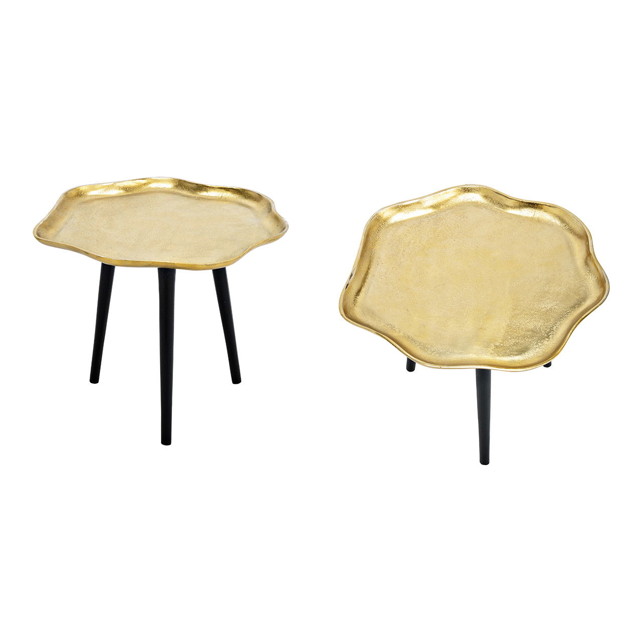 Mesa de metal Oro (A/H/D) 43x37x40cm