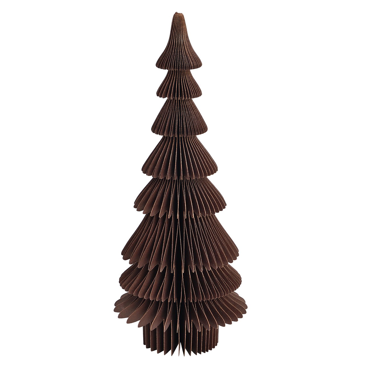 Honeycomb Tannenbaum aus Papier/Pappe Braun (B/H/T) 13x30x13cm Tier, Vogel, Papier, Kunst