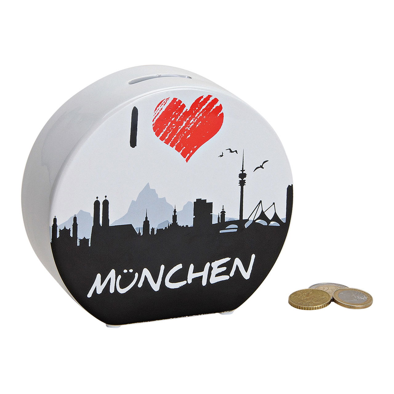 Saving bank i love münchen ceramic 14x13x5cm