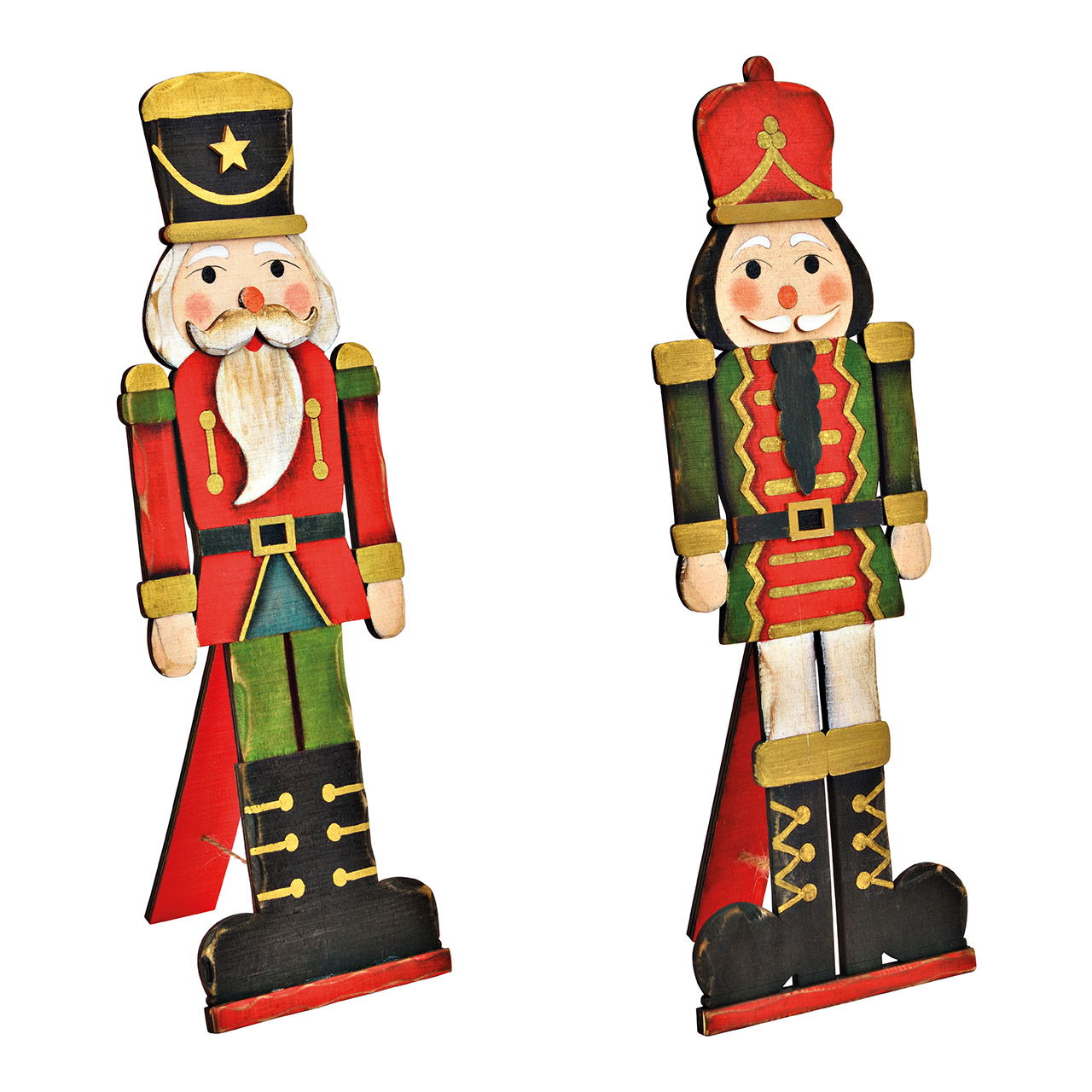 Présentoir Casse-Noisette en bois coloré 2 fois, (L/H/P) 15x44x2cm Présentoir Casse-Noisette en bois coloré 2 fois, (L/H/P) 15x44x2cm