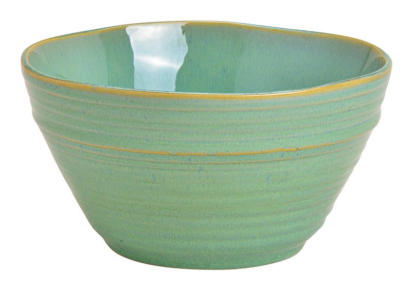 Schale aus Keramik Grün (B/H/T) 18x9x18cm 1250ml