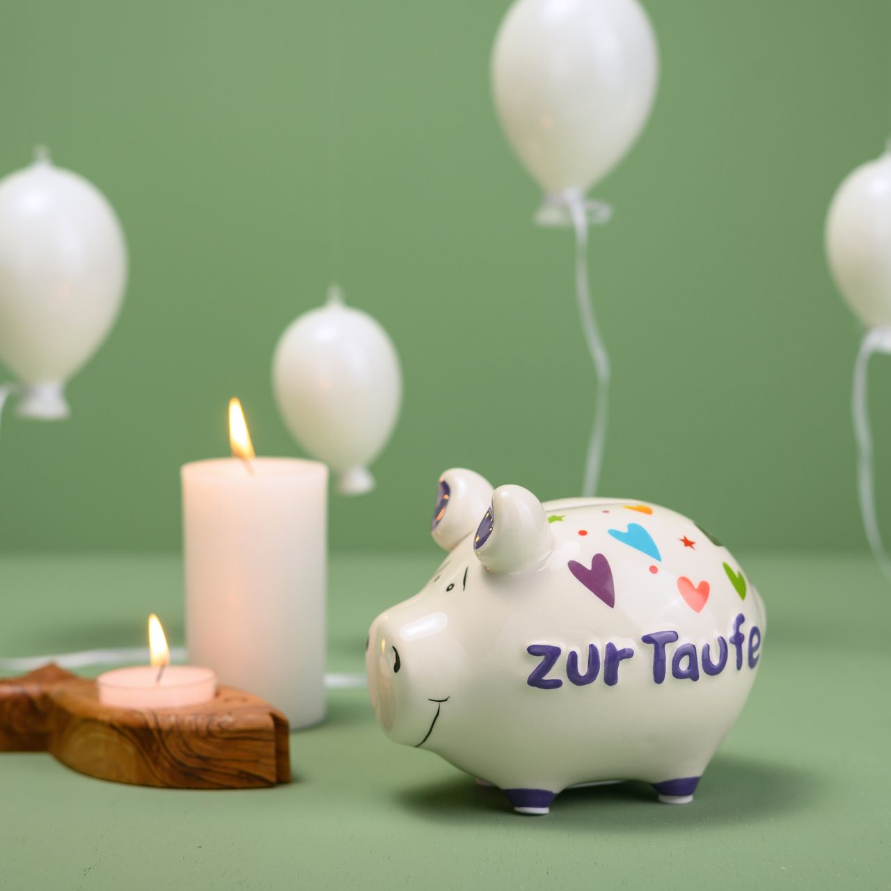 Sparschwein Company Sparschwein "Zur Taufe" aus Keramik, Bunt (B/H/T) 12,5x9x9 Kleinschwein Sparschwein Company Sparschwein "Zur Taufe" aus Keramik, Bunt (B/H/T) 12,5x9x9 Kleinschwein