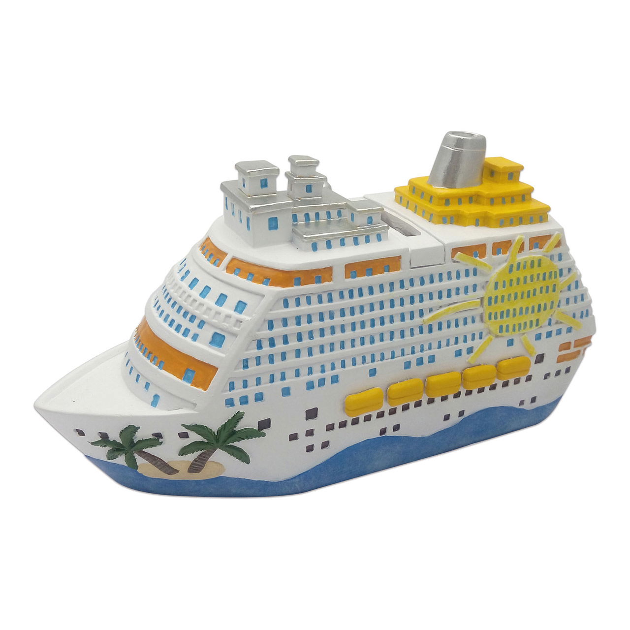 Hucha barcos de crucero de poliéster de color (A/H/D) 20x11x7cm