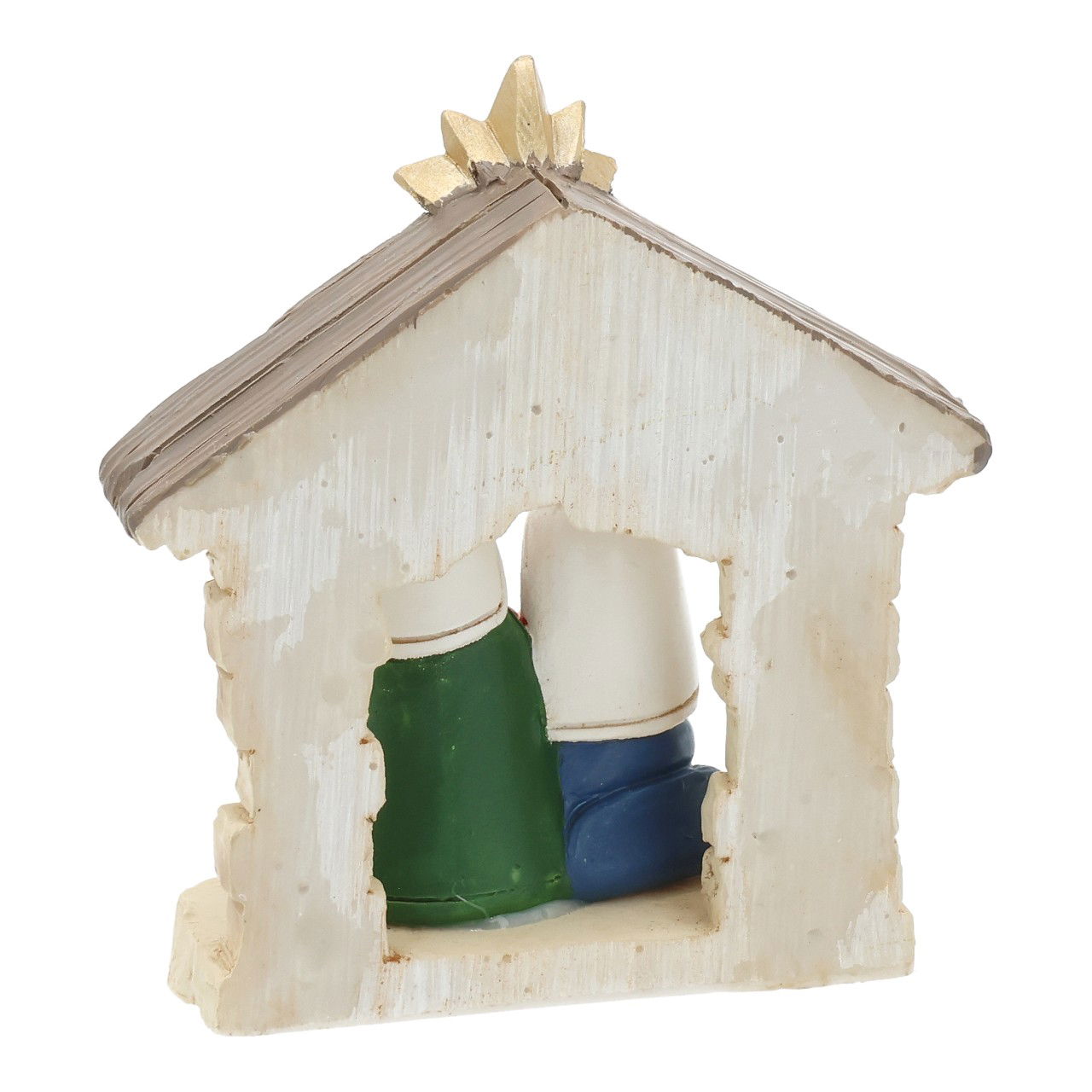 Nativity scene made of poly colorful (W/H/D) 6x7x3cm Figur, Person, Gesicht, Kopf