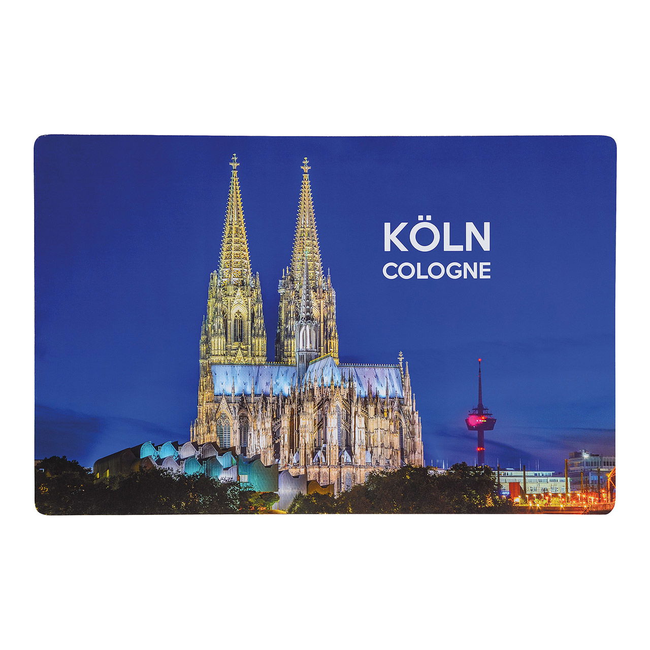 Tapis de table Kölner Dom en imitation Cork Bleu (L/H) 43x29cm