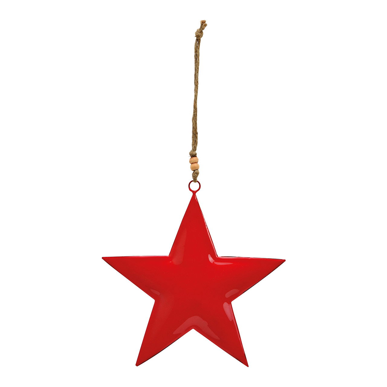 Hanger metal star red (W/H/D) 19x19x2cm