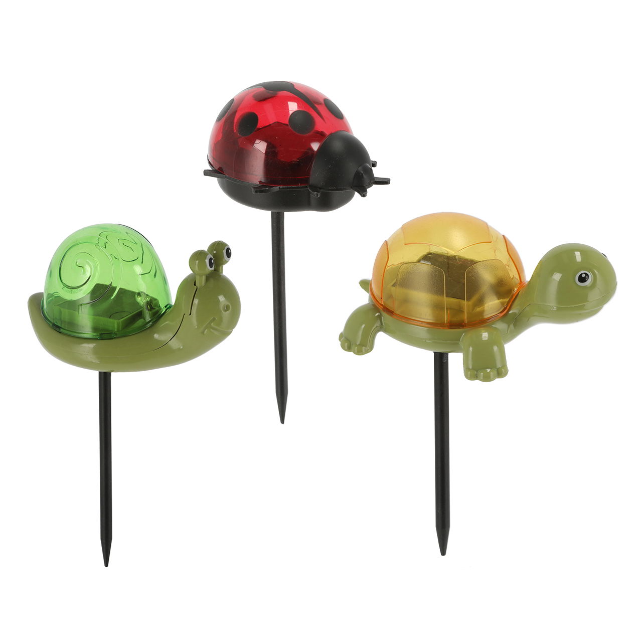LED solar stake beetle/snail/turtle in display (W/H/D) 8x15x6 cm Bekleidung, Schutzhelm, Helm