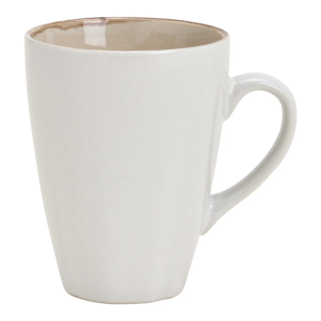 Stoneware mug cream (W/H/D) 12x11x9cm 425ml 