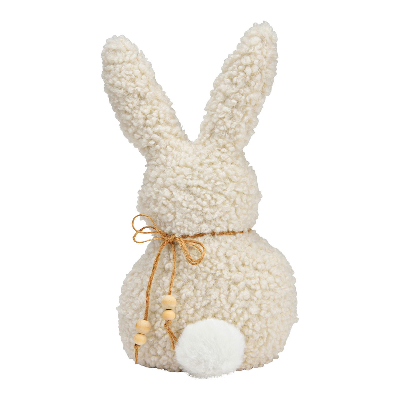 Hase aus Plüsch weiß (B/H/T) 14x26x12cm Hase aus Plüsch weiß (B/H/T) 14x26x12cm
