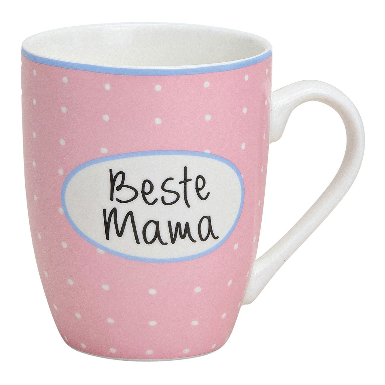 Becher Beste Mama aus Porzellan, 10 cm, 300 ml