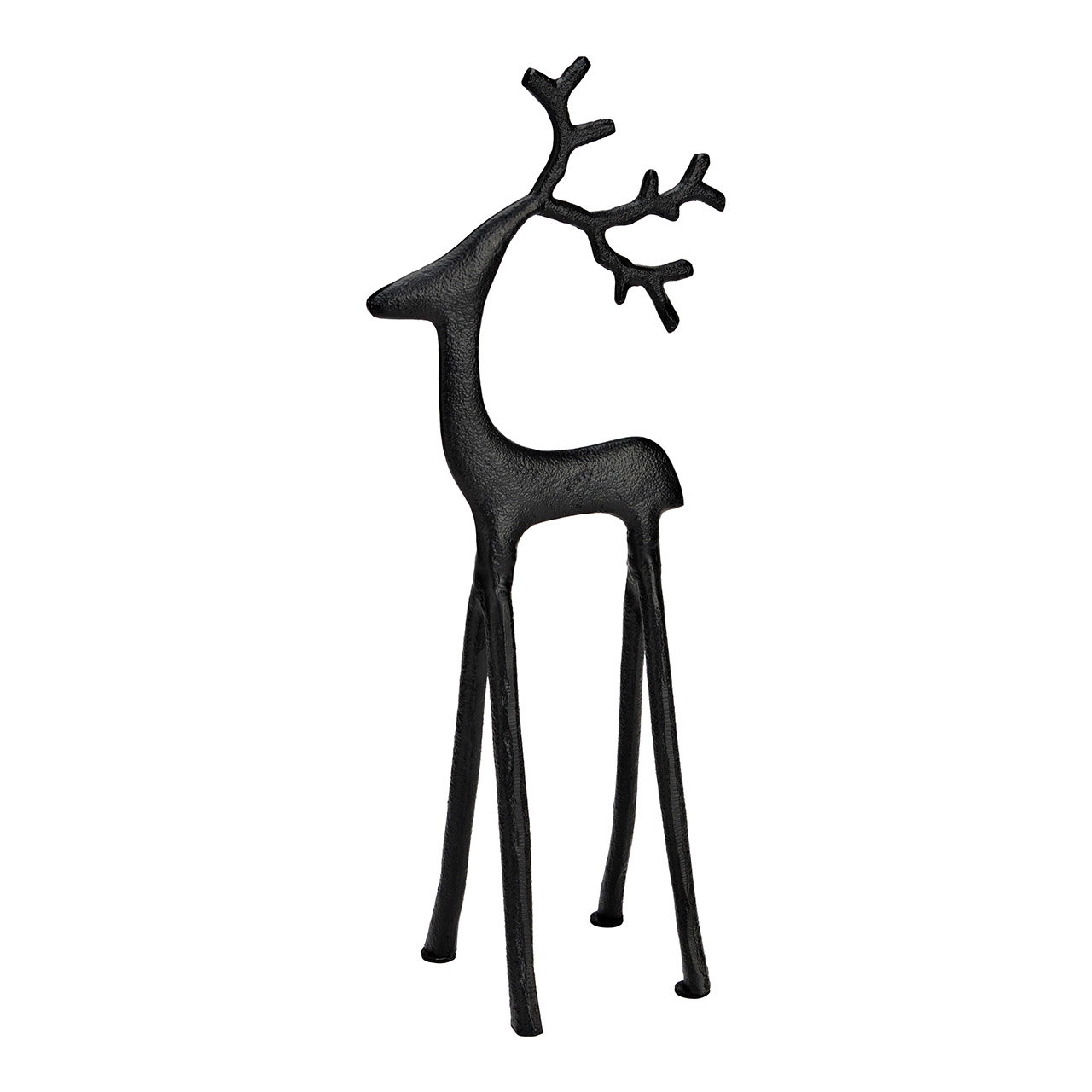 Decoratief hert van metaal, zwart, (B/H/D) 16x40x10 cm Decoratief hert van metaal, zwart, (B/H/D) 16x40x10 cm