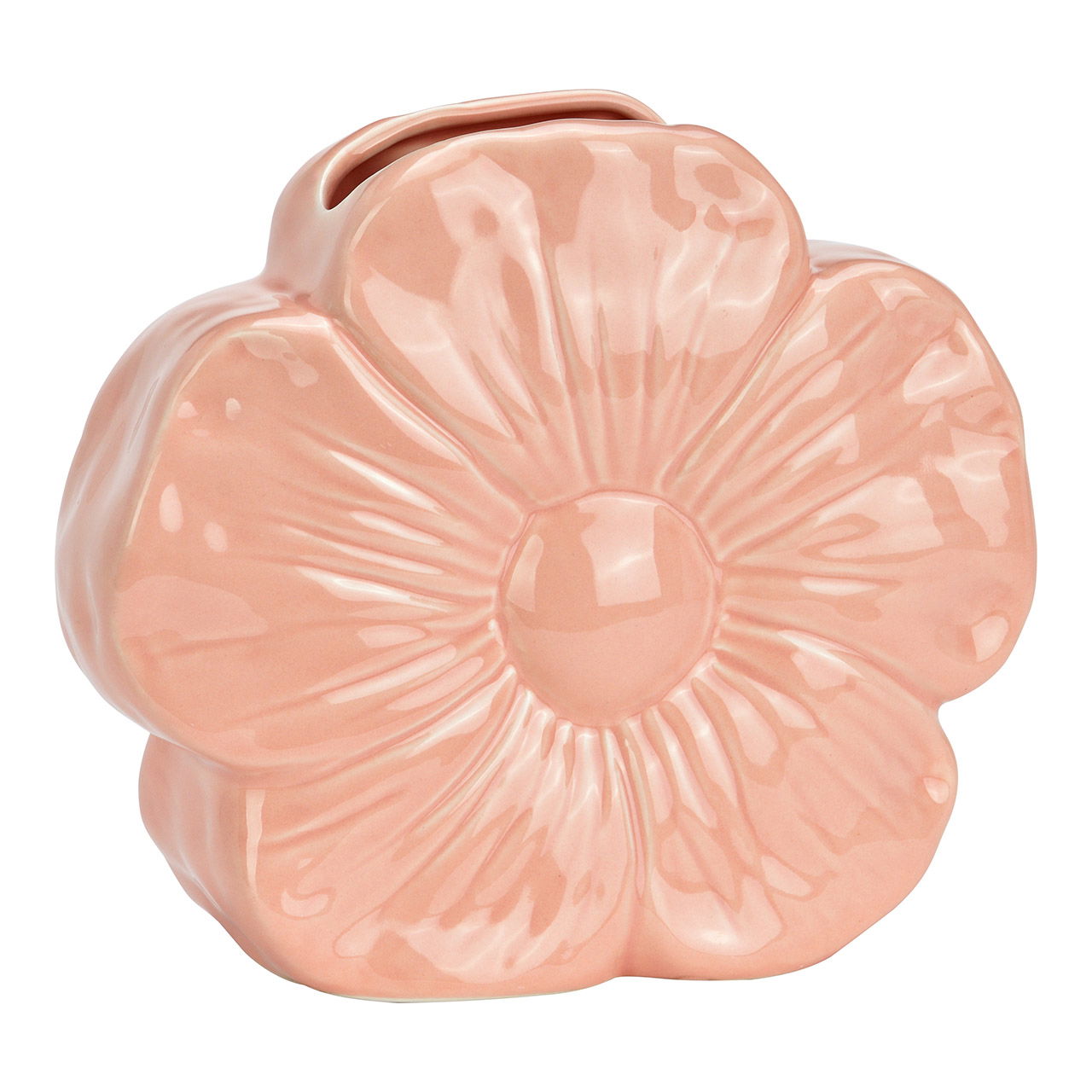 Vase Blume aus Porzellan, Pink/Rosa (B/H/T) 22x19x9cm Töpferei, Krug