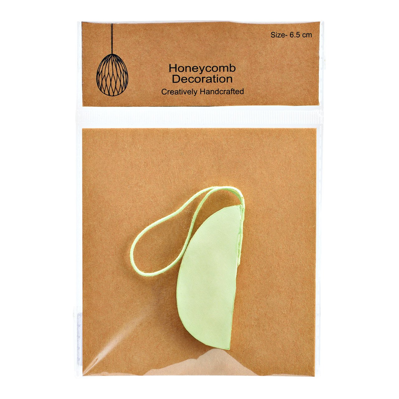 Suspension Honeycomb œuf de Pâques en papier/carton vert (L/H/P) 6x6x6cm