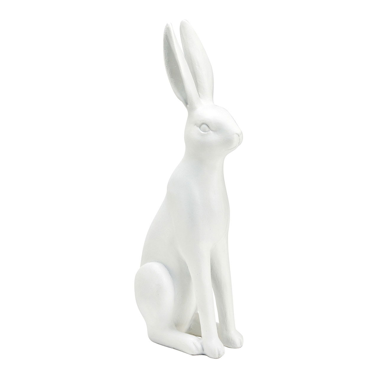 Lapin en poly blanc (L/H/P) 10x36x14cm