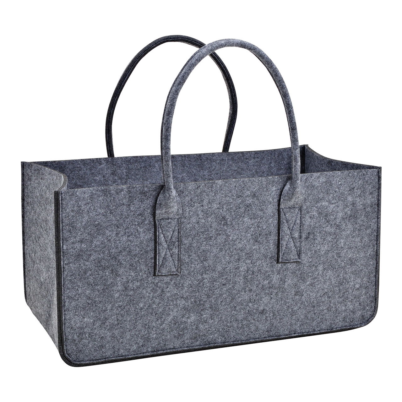 Tasche Kaminholz aus Filz mittel Grau (B/H/T) 50x25x25cm Tasche Kaminholz aus Filz mittel Grau (B/H/T) 50x25x25cm