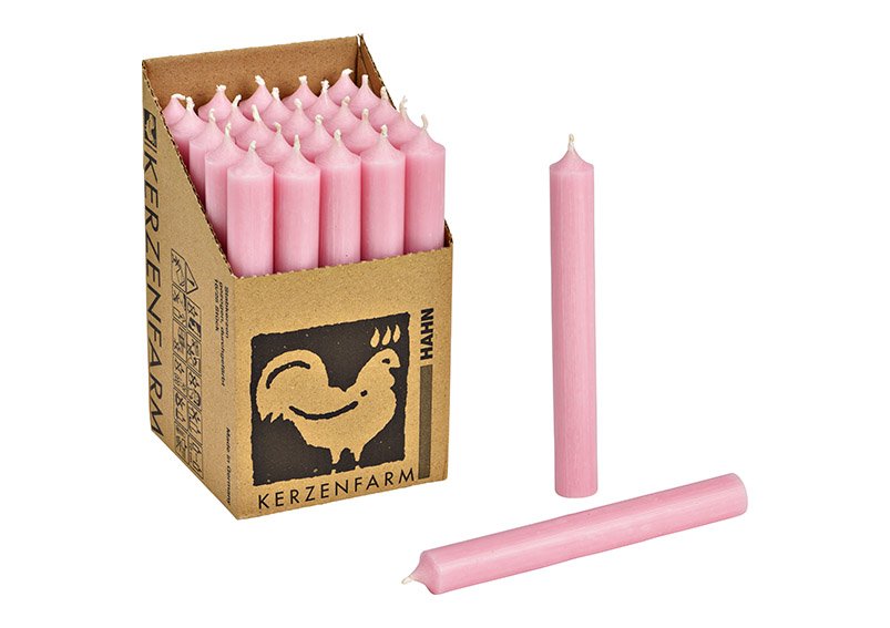 Stick candle color pastel pink (W/H/D) 2x18x2cm